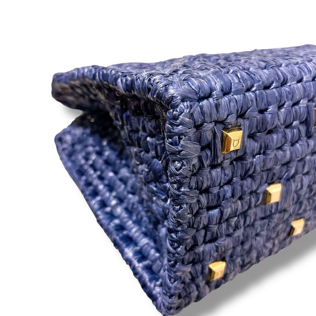 極美品 フェラガモ ハンドバッグ スタジオボックスバッグ カゴバッグ ガンチーニ