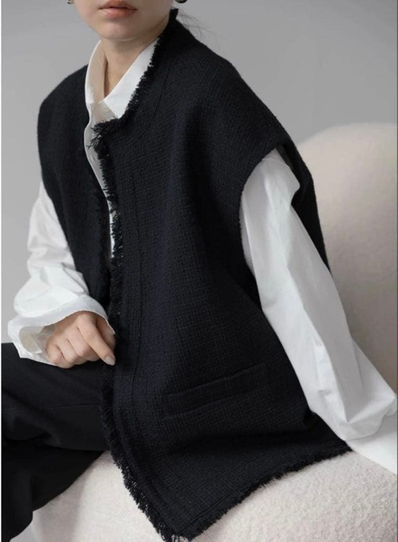 MIE　na.e ツイードジレ　ベスト