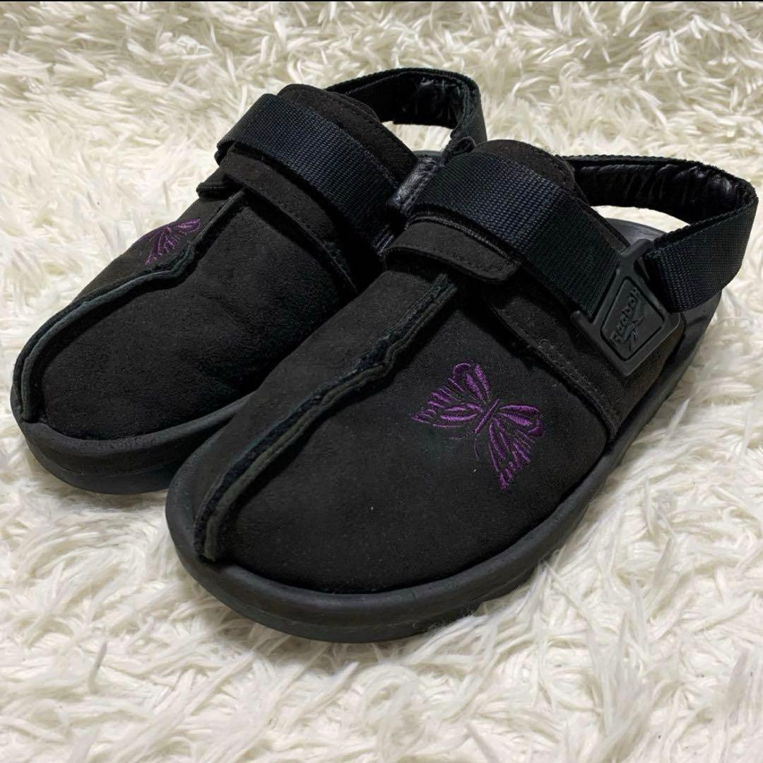 【即完売品】ニードルズ × リーボック サンダル ボア 刺繍 スエード 27cm