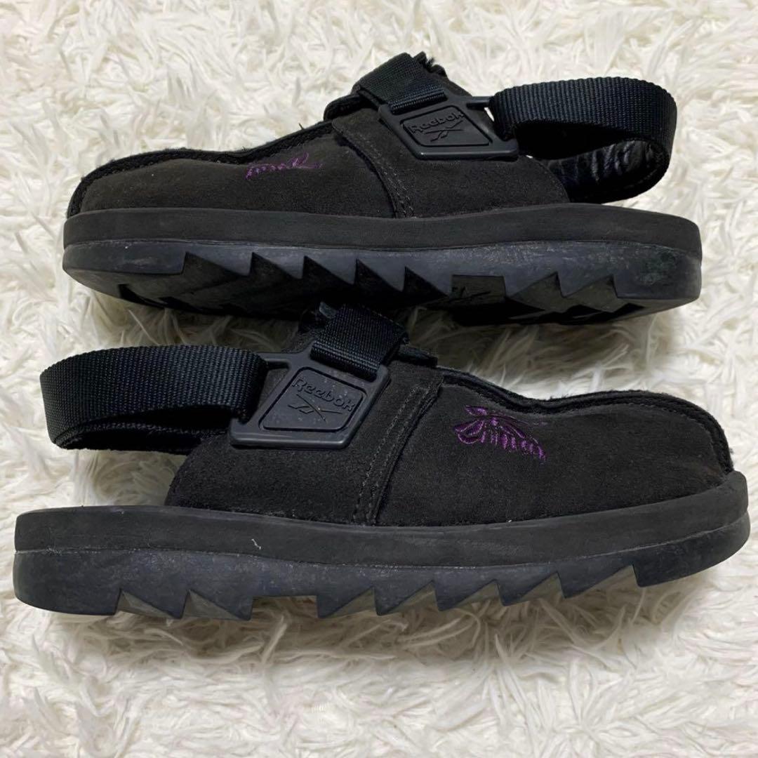 【即完売品】ニードルズ × リーボック サンダル ボア 刺繍 スエード 27cm