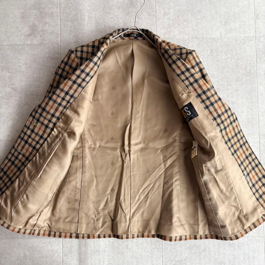 DAKS ダックス 3ピース スカートスーツ ウール セットアップ 9