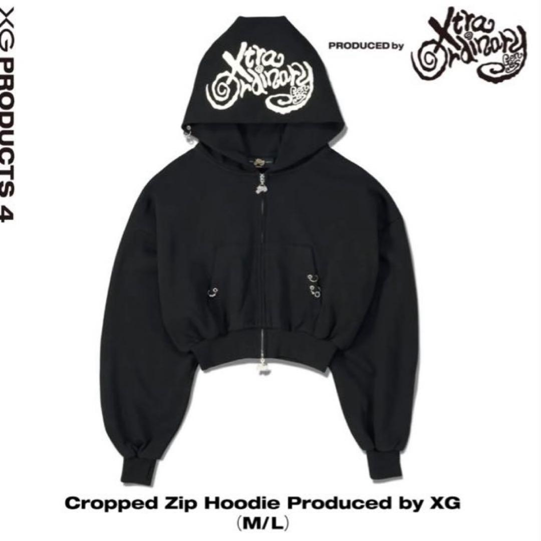 トップス XG Cropped Zip Hoodie M