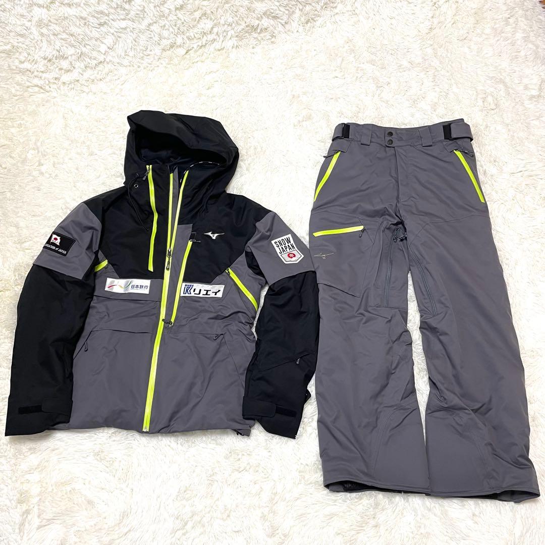 【美品・希少】 ミズノ スキーウェア 上下セット M/L-75 SAJ技術員用