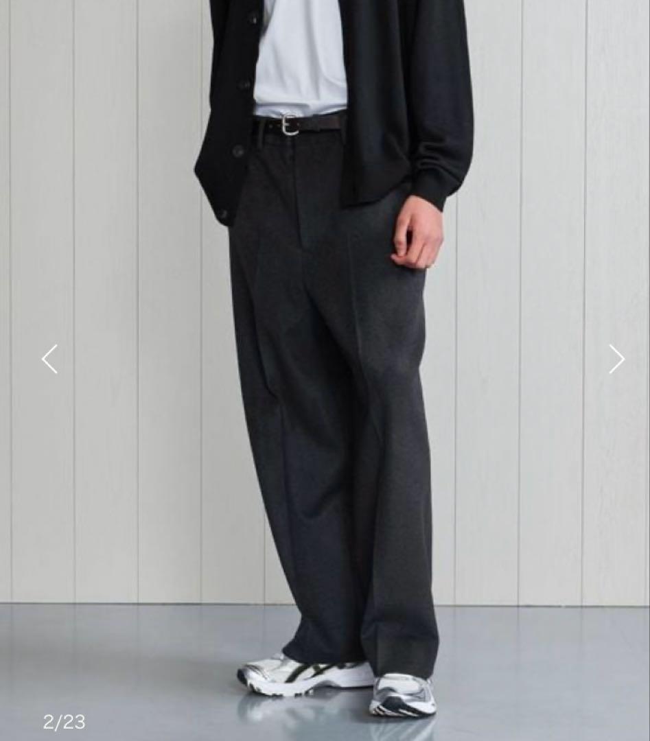 H BEAUTY&YOUTH定価4万23AWウールフラノスラックス