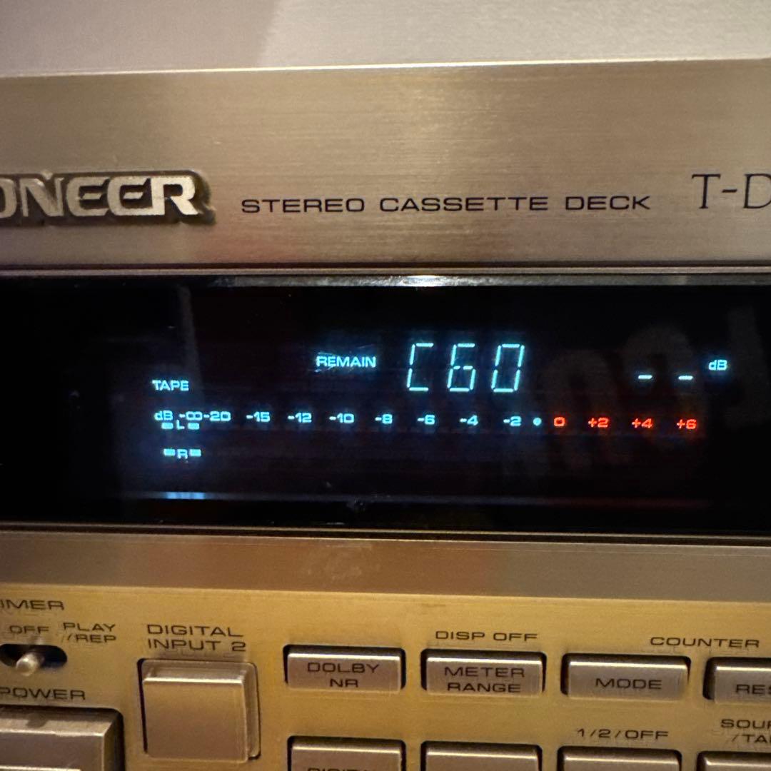 【動作品】Pioneer T-D7 パイオニア カセットデッキ リモコン付き