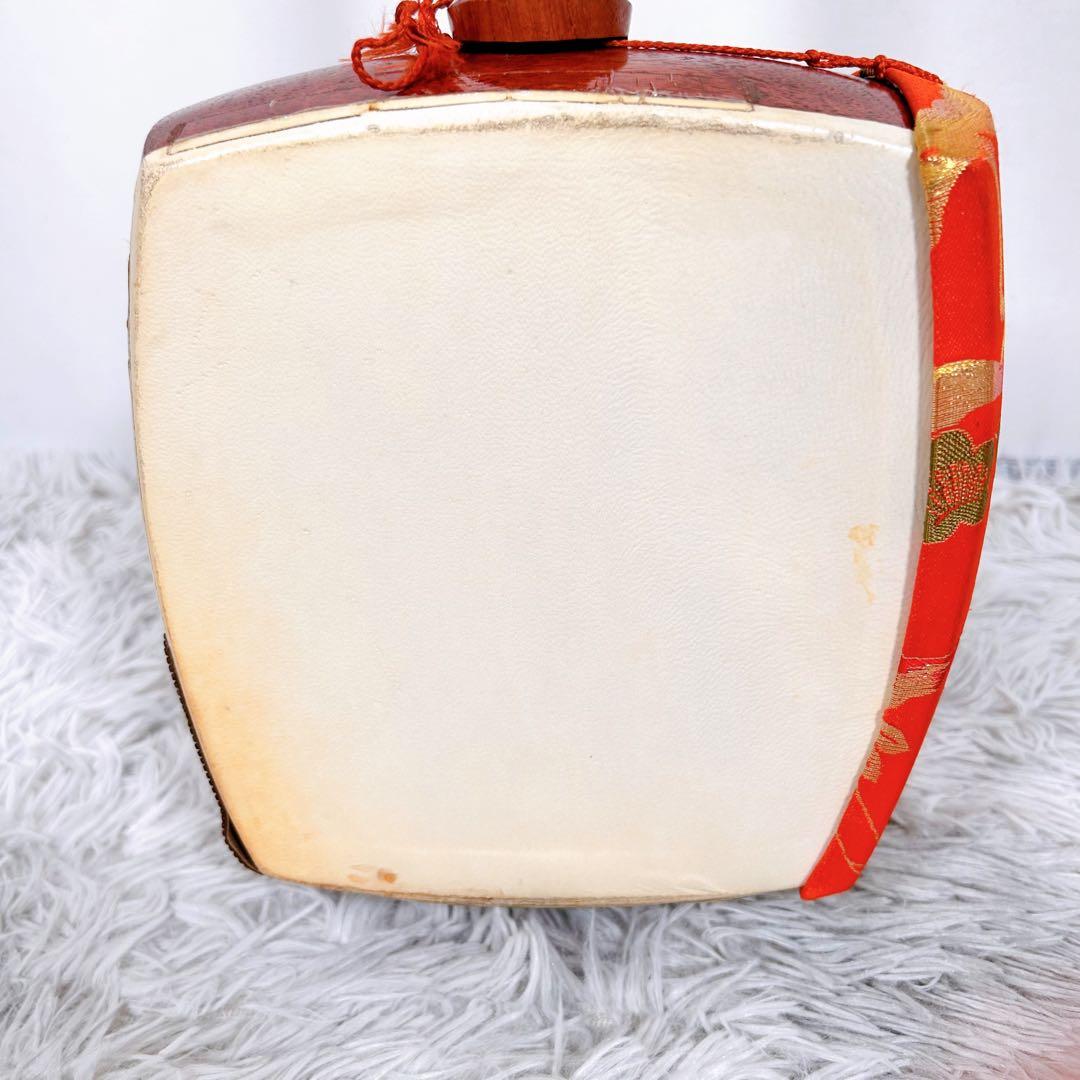 【希少】長唄三味線　細棹　花梨　正寸　丸打胴　本皮　現状品