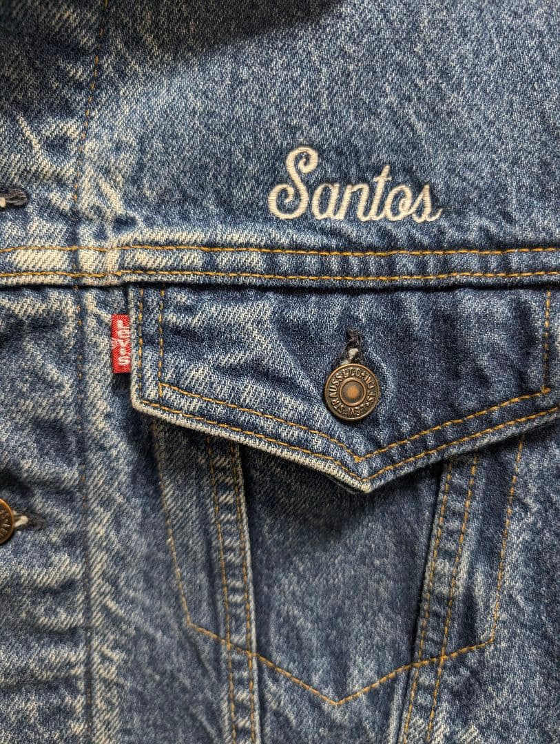 値下☆46☆80s USA製 リーバイス 70411 ネルライナー デニムJKT