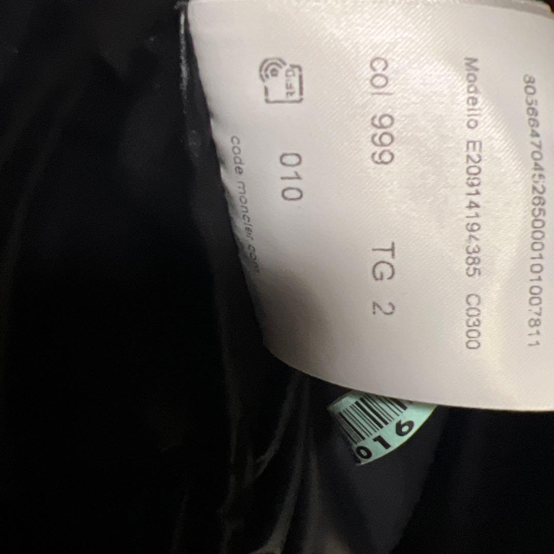 モンクレール モンクラー サイズ2 ブラック ダウンジャケット