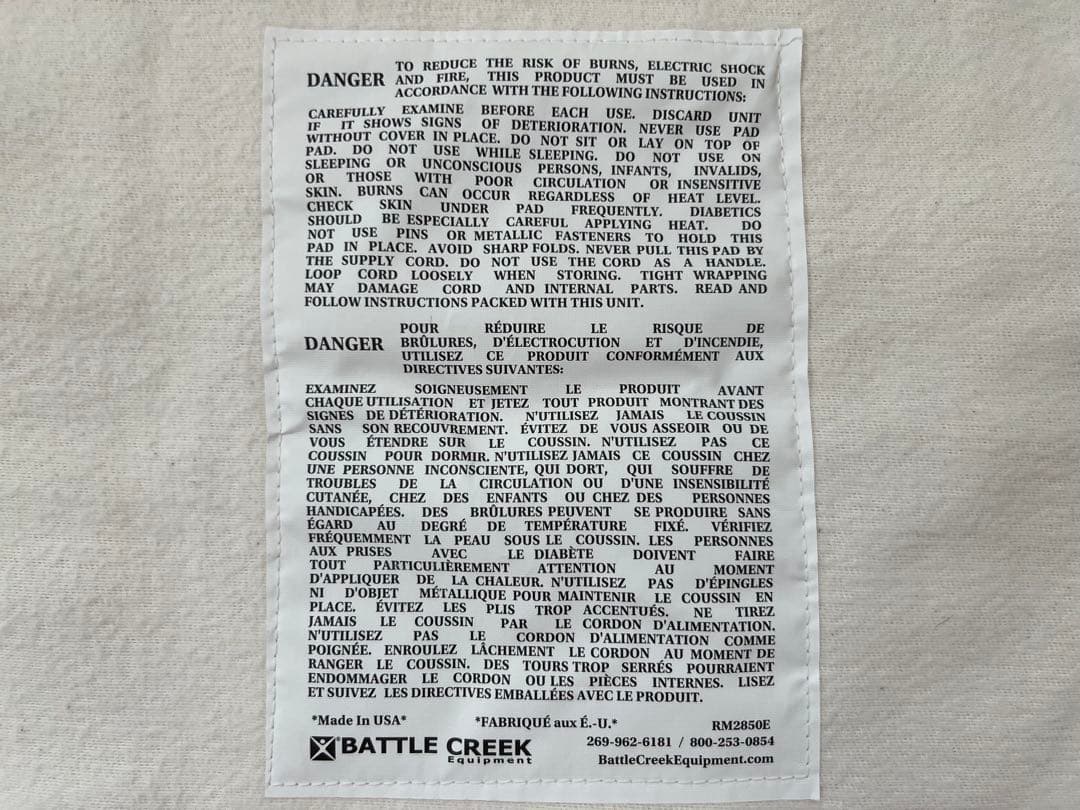 BATTLE CREEK / THERMOPHORE CLASSIC（Lサイズ）