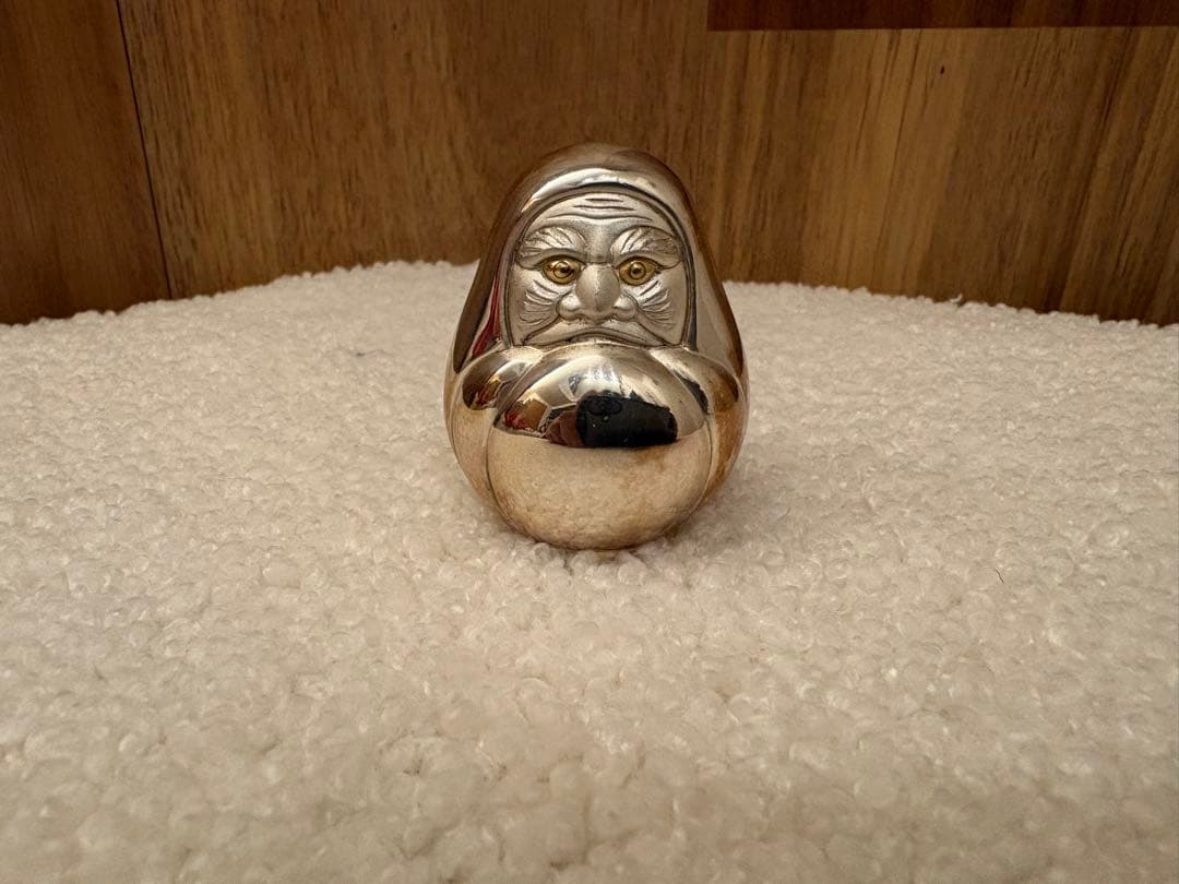 銀製達磨型置物 970刻印　ダルマ