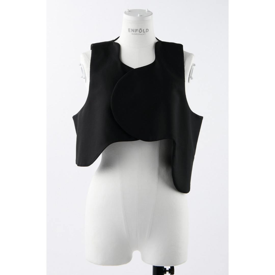 enfold エンフォルド wave cropped vest ナゴンスタンス