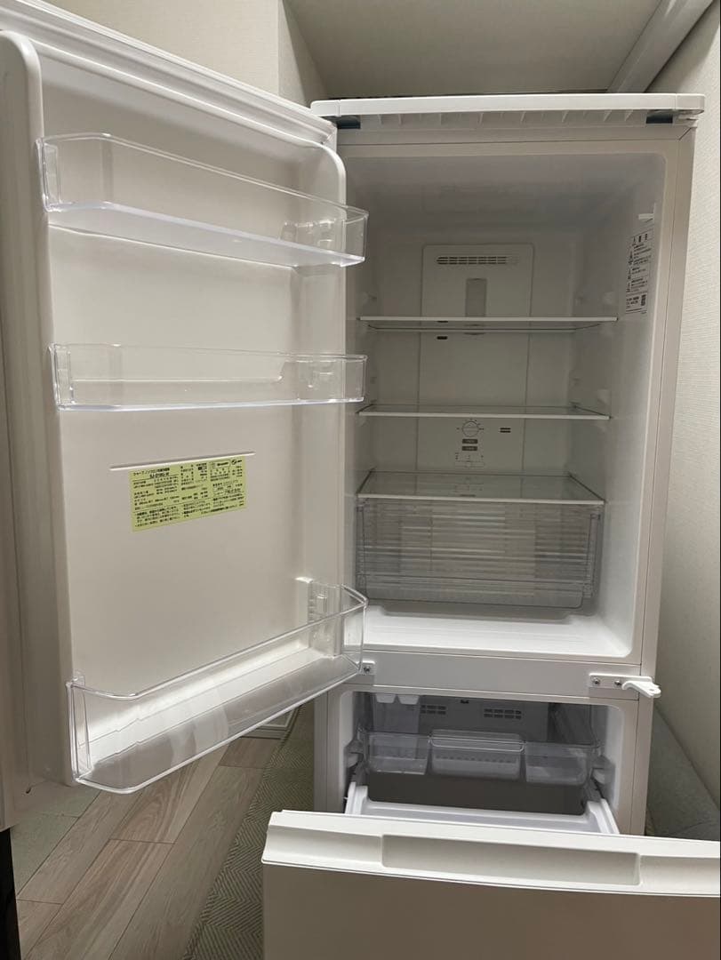 SHARP 2ドア冷蔵庫 179l 2020年製ホワイト