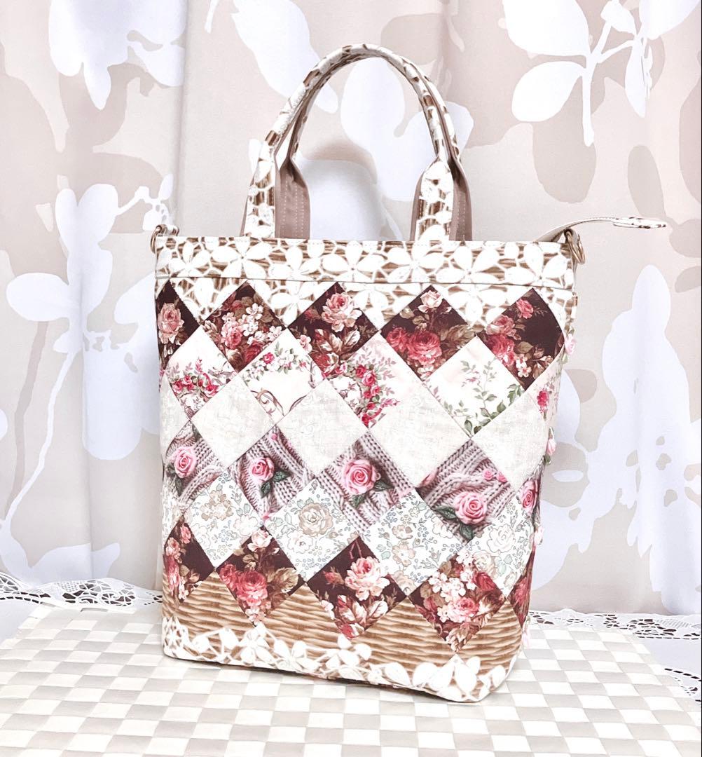 ♡*♡様 薔薇の花かご トートバッグ パッチワーク