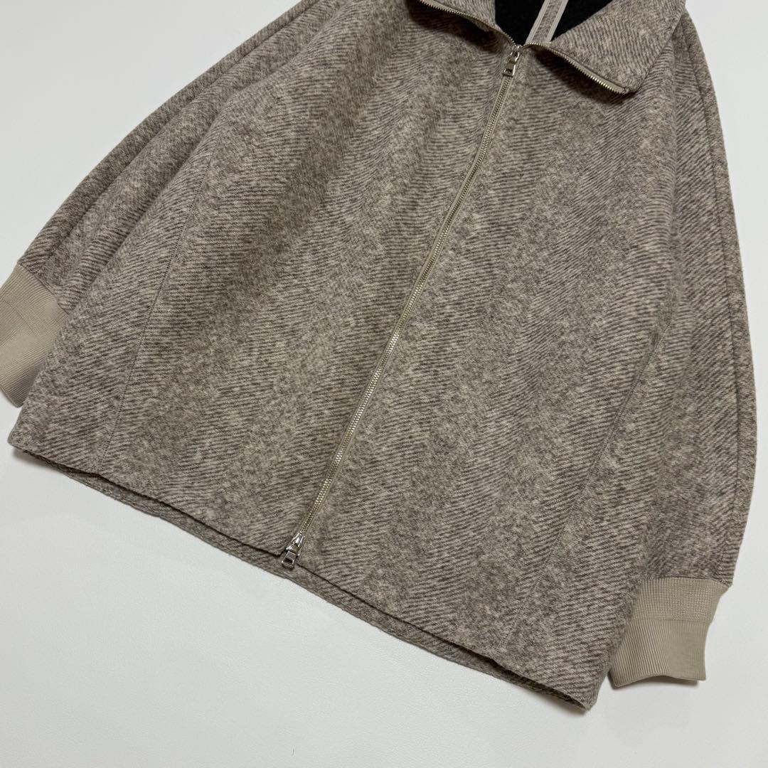 2025完売品✨ アダムエロペ ヘリンボンツイードボンディングコーディガン 美品