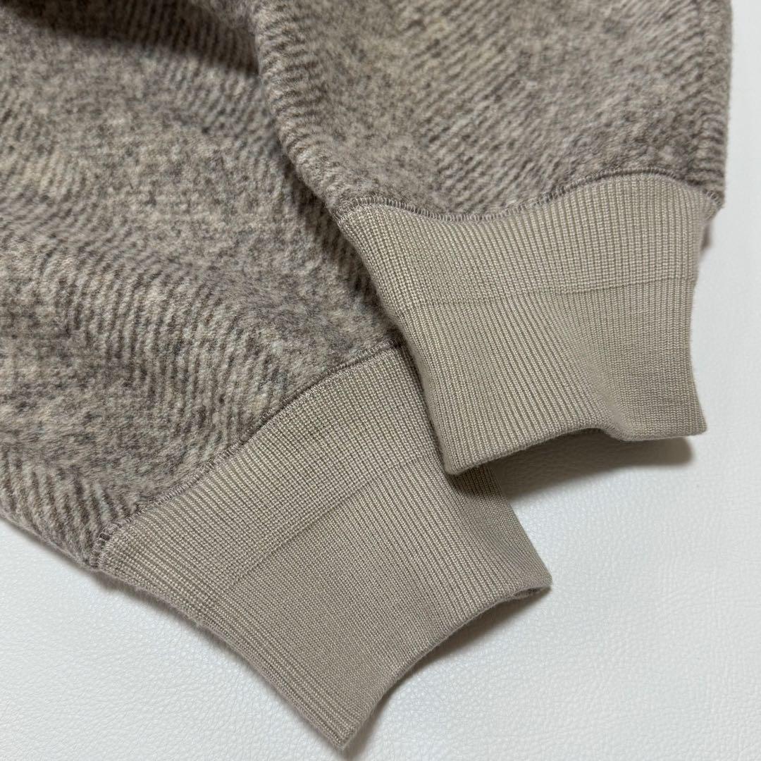 2025完売品✨ アダムエロペ ヘリンボンツイードボンディングコーディガン 美品