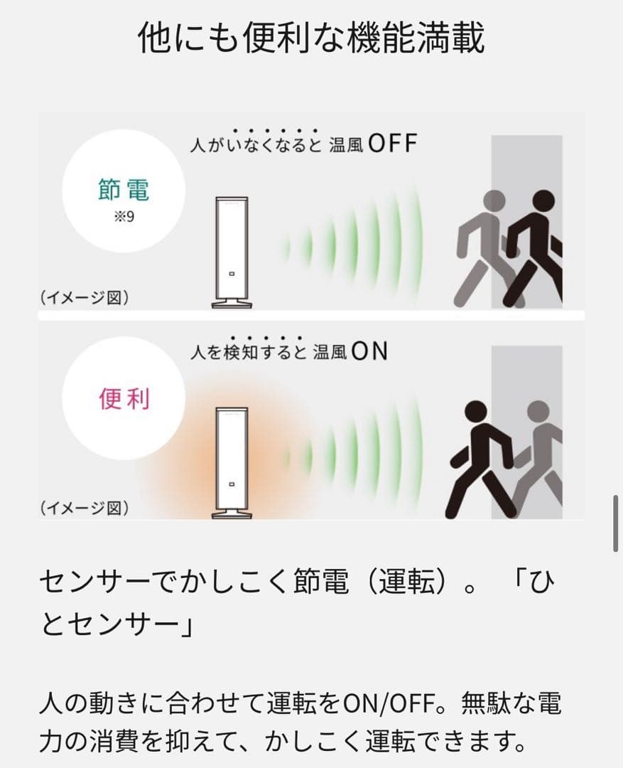 Panasonic DS-FWK1201 セラミックファンヒーター（説明書つき）