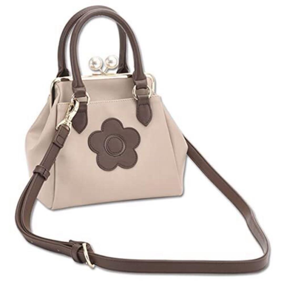 (・∀・) MARY QUANT パールガマ口 2WAYミニトート