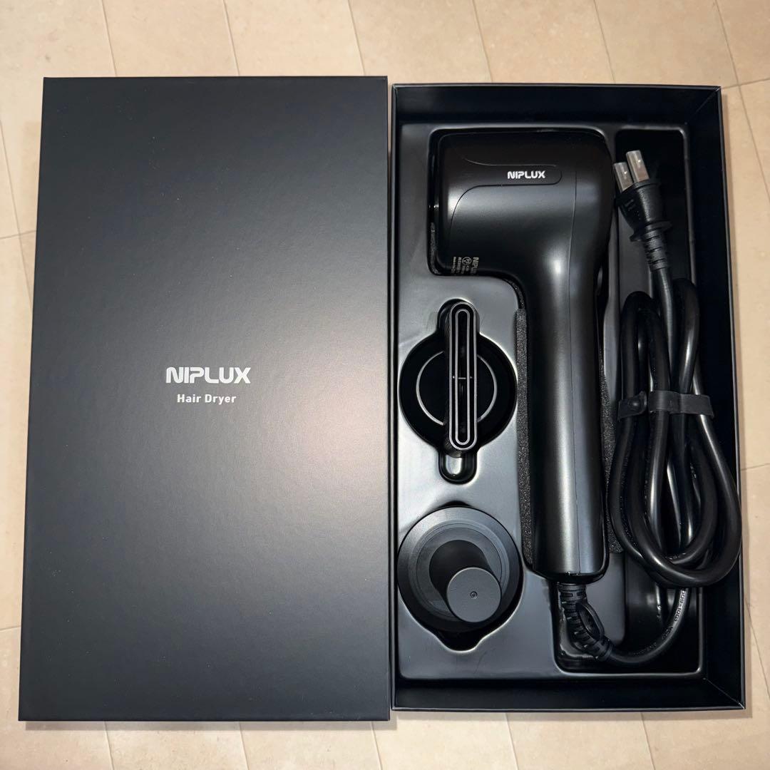 NIPLUX ヘアドライヤー ブラック【説明書付き】