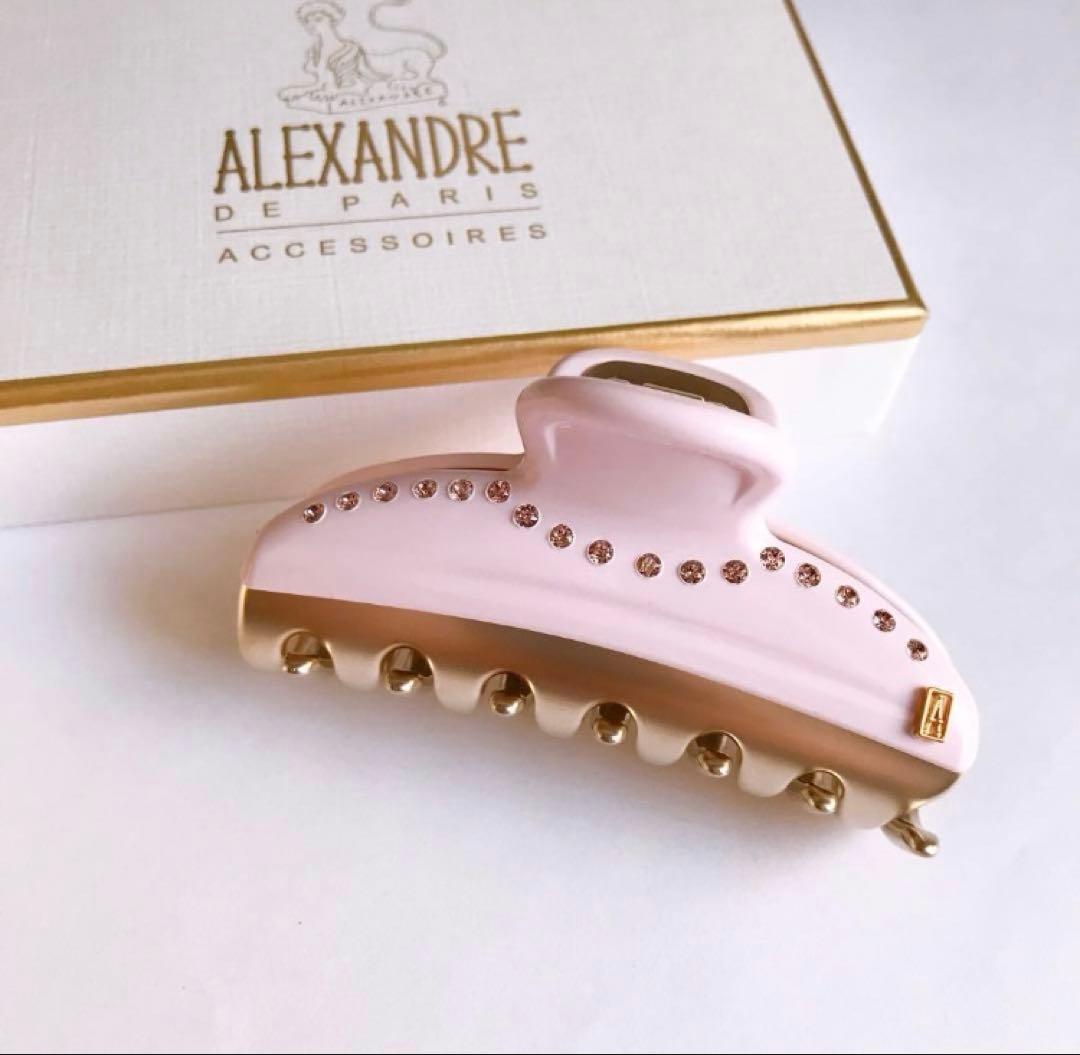 新品　M 桃色　ALEXANDRE DE PARIS ヘアクリップ ピンク
