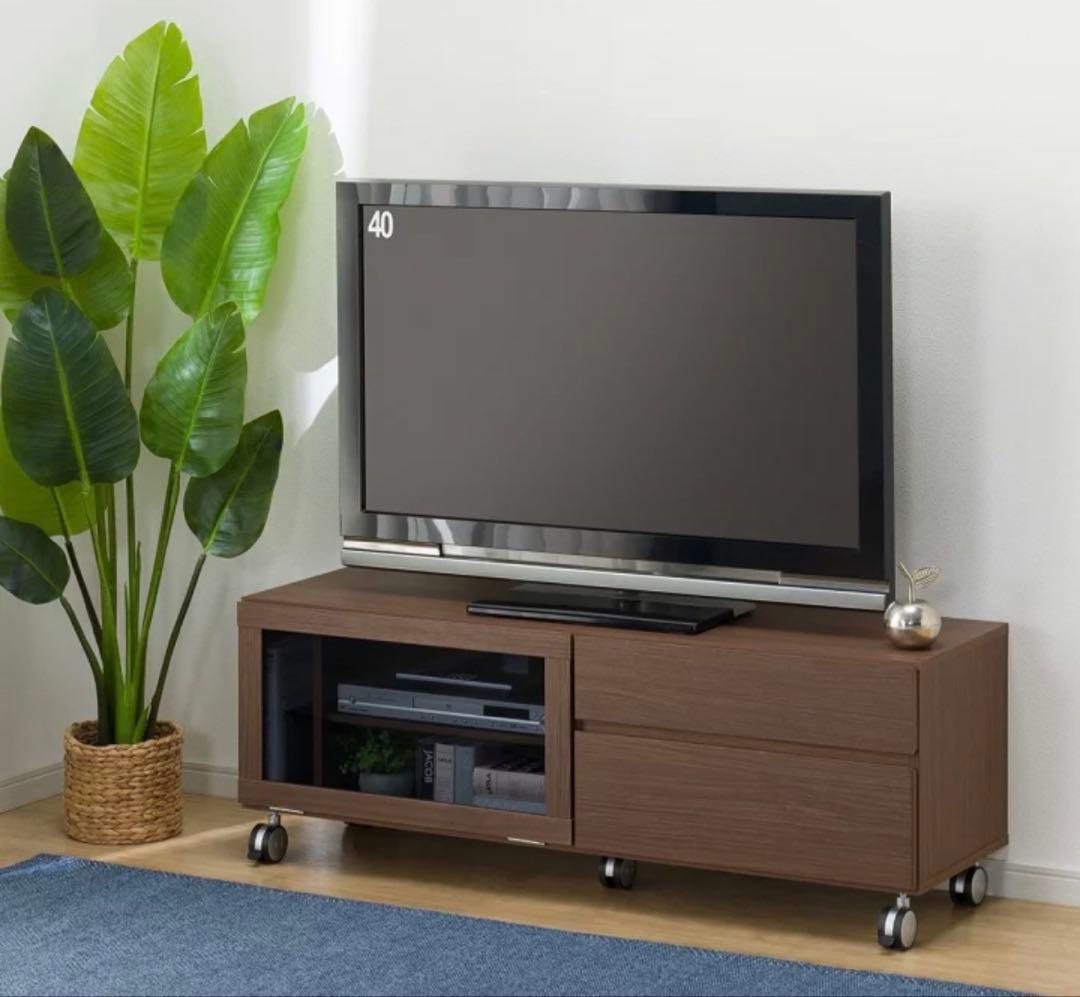 【たのメル便送料込み】テレビ台　ニトリ　ブラウン　ローボード　幅120