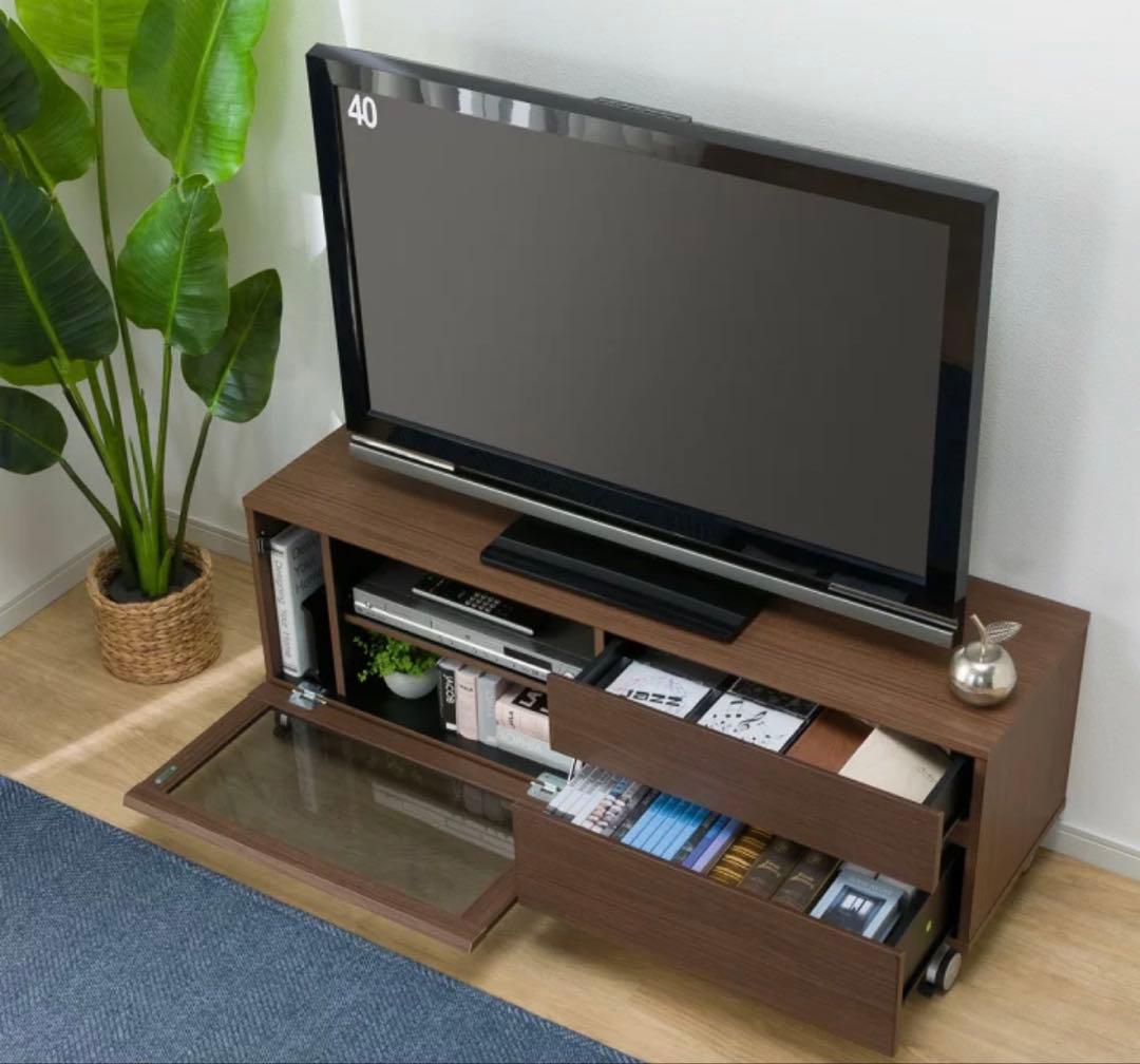 【たのメル便送料込み】テレビ台　ニトリ　ブラウン　ローボード　幅120