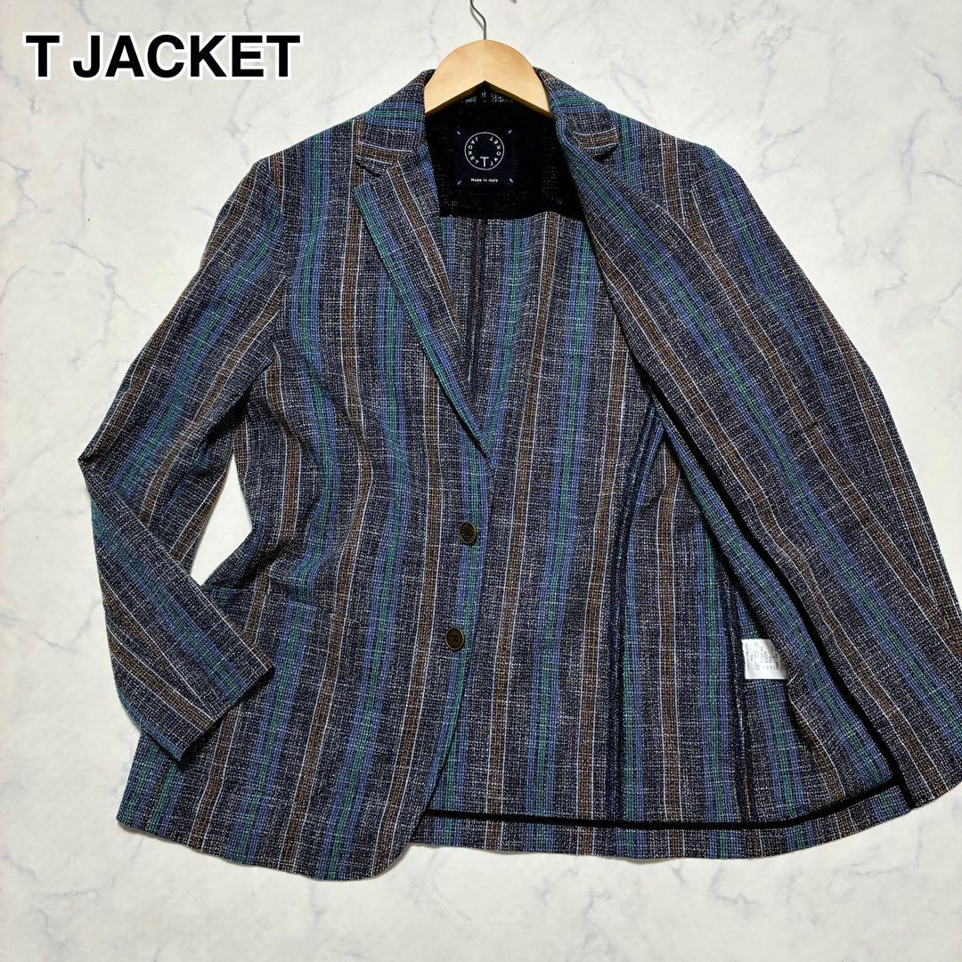 美品✨T-JACKET テーラードジャケット リネン混