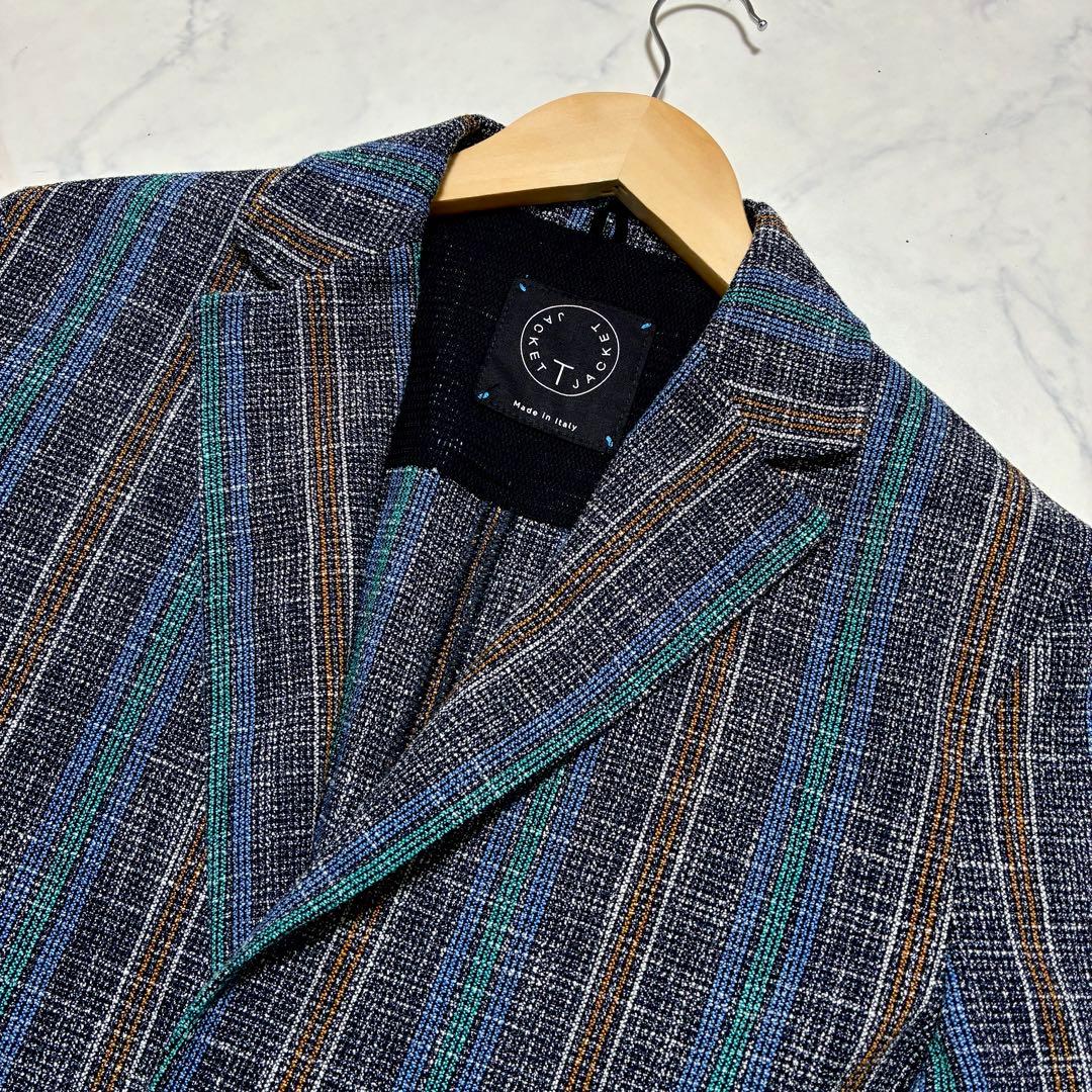 美品✨T-JACKET テーラードジャケット リネン混