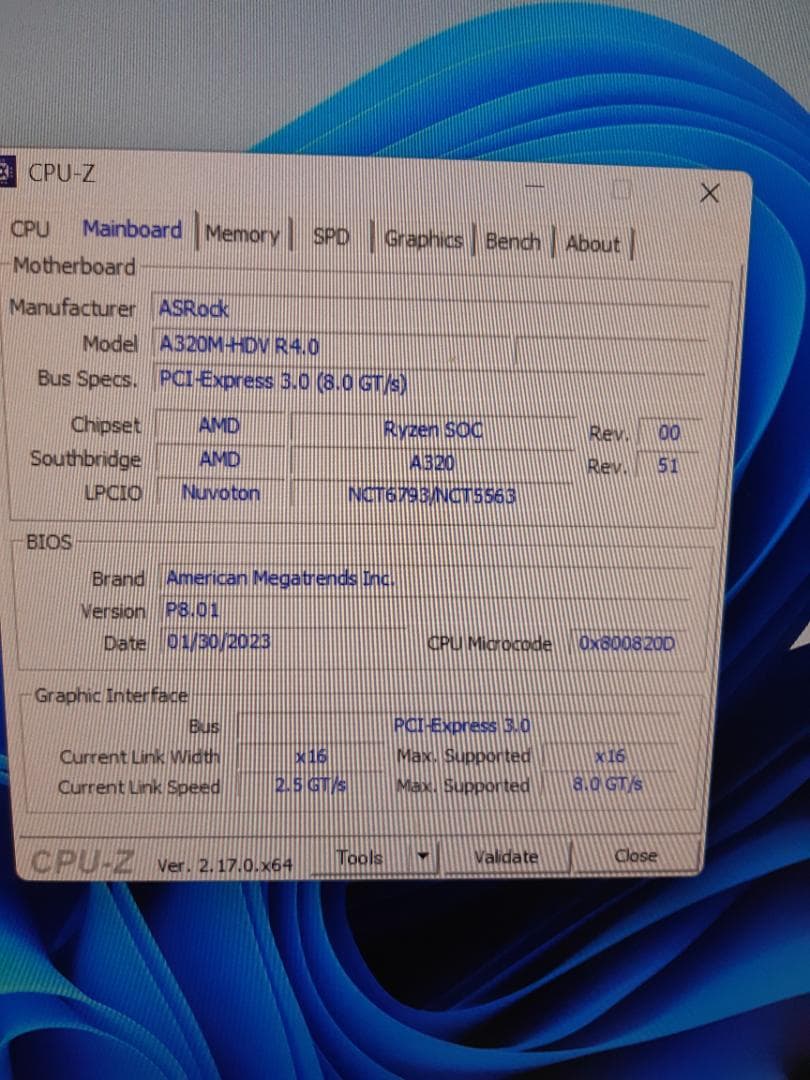 自作PC　RYZEN7 2700・8GB・128GB・R7 260X・Win11