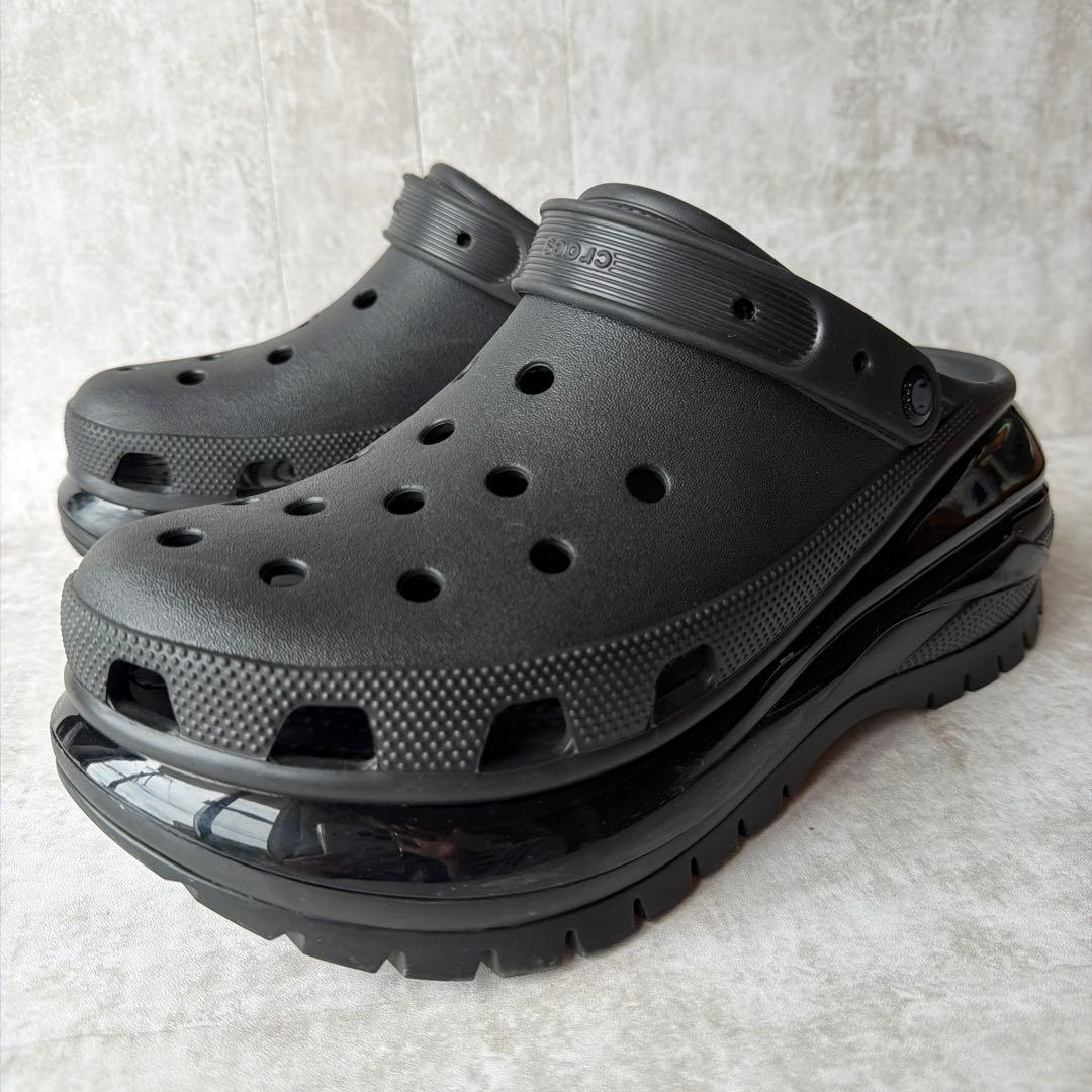 ⭐️人気モデル⭐️クロックス メガクラッシュ 厚底サボサンダル ブラック 29cm