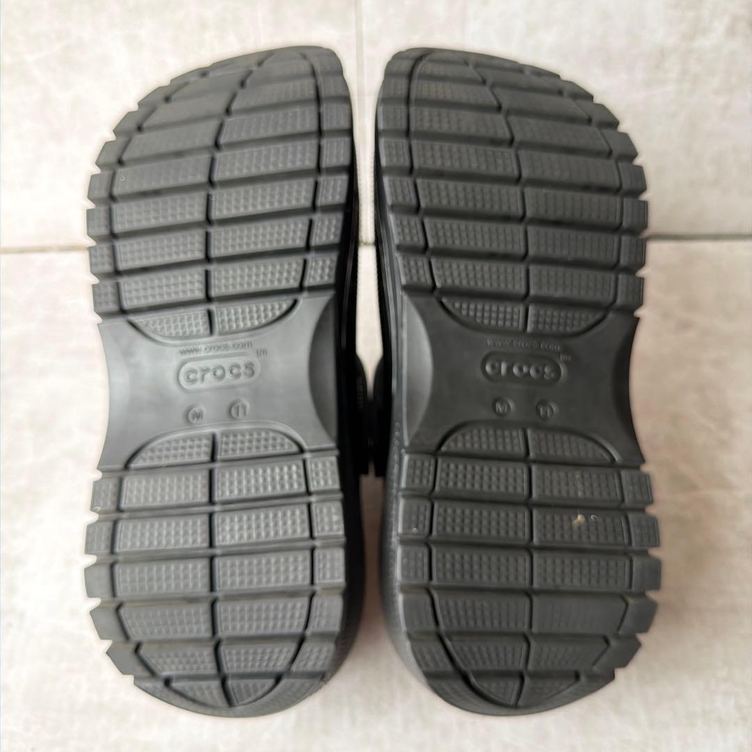 ⭐️人気モデル⭐️クロックス メガクラッシュ 厚底サボサンダル ブラック 29cm