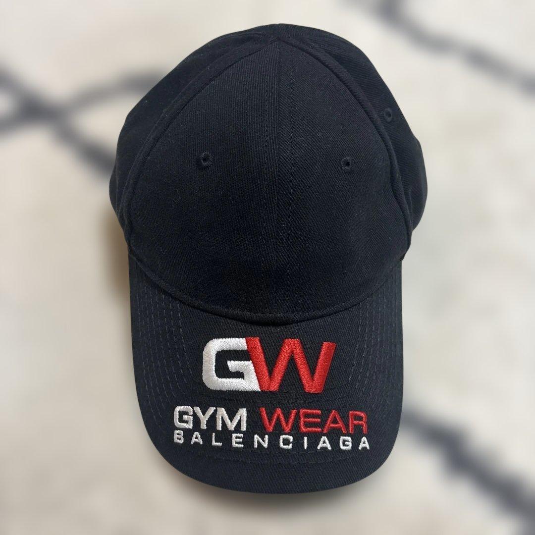 BALENCIAGA GYM WEAR ブラックキャップ