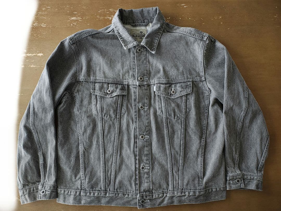 リーバイス SILVERTAB デニムジャケット グレー STONEWASH