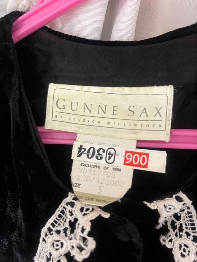 GUNNE SAX ベロアワンピース XS