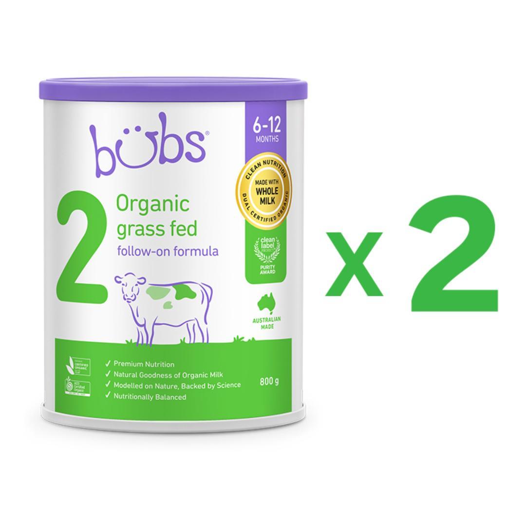 2缶 Bubs バブズ オーガニック 粉ミルクステップ2 AnaMuni出品