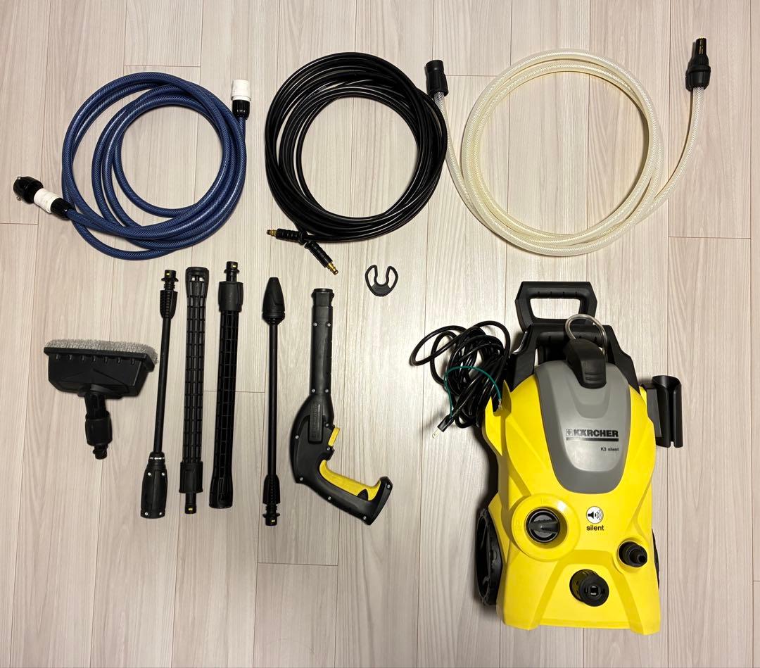 KARCHER K3サイレントベランダ 50Hz高圧洗浄機 送水ホース5mおまけ