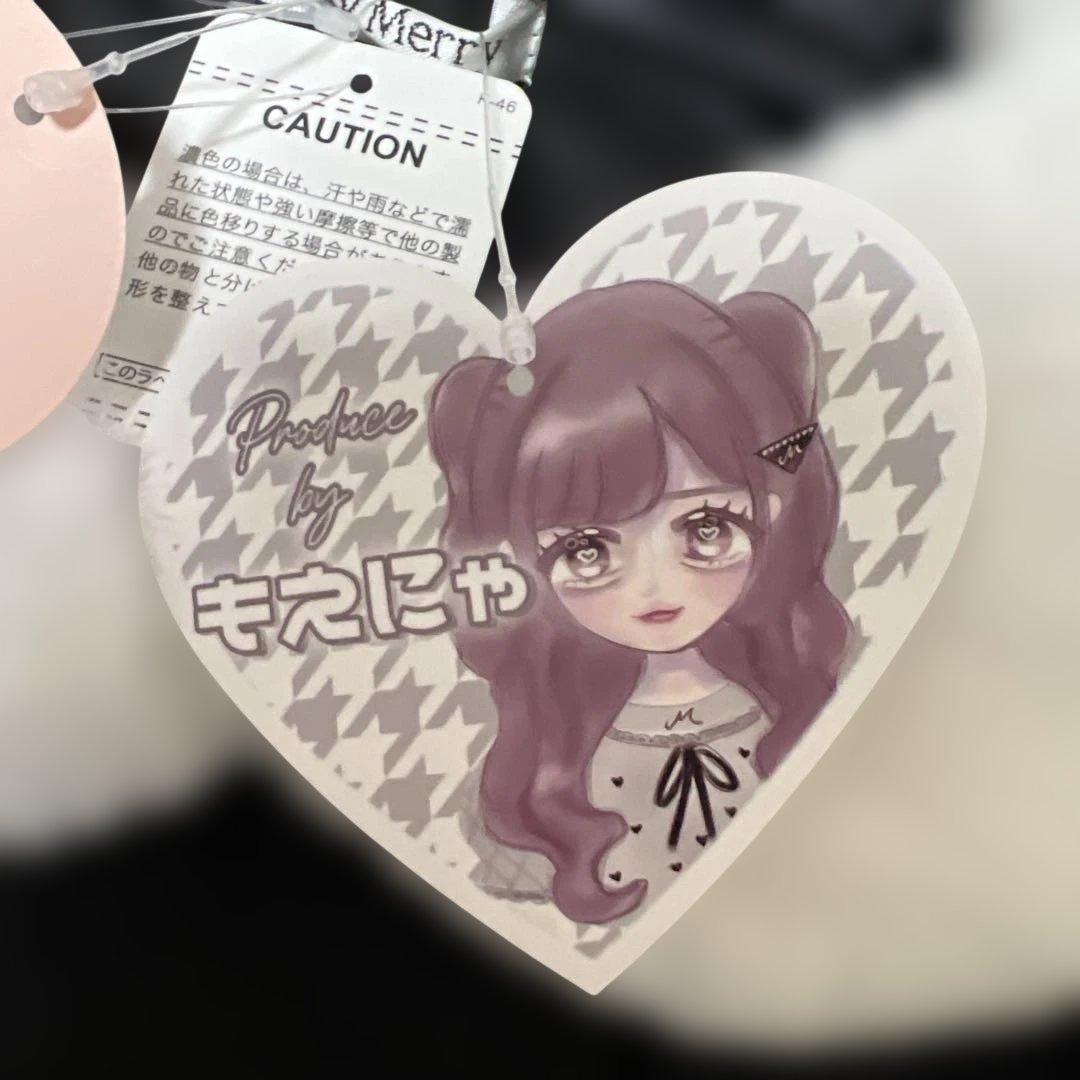 もえにゃコラボしまむらハートボタンフリルコート　大きいサイズ4L