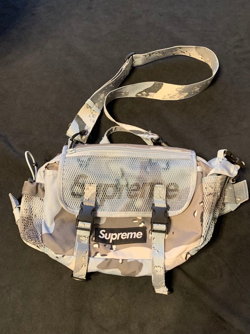 バッグ Supreme Waist Bag Blue Camo