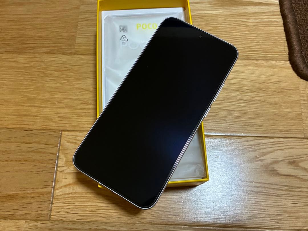 Xiaomi POCO F7 256GB シルバー ケース＆保護ガラス付き