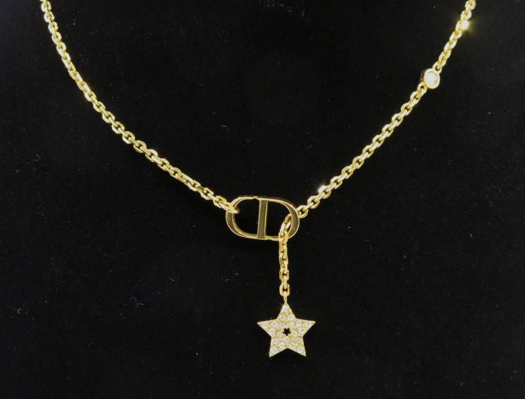 クリスチャンディオール　ネックレス　星ラインストーン＆COロゴ　18711417