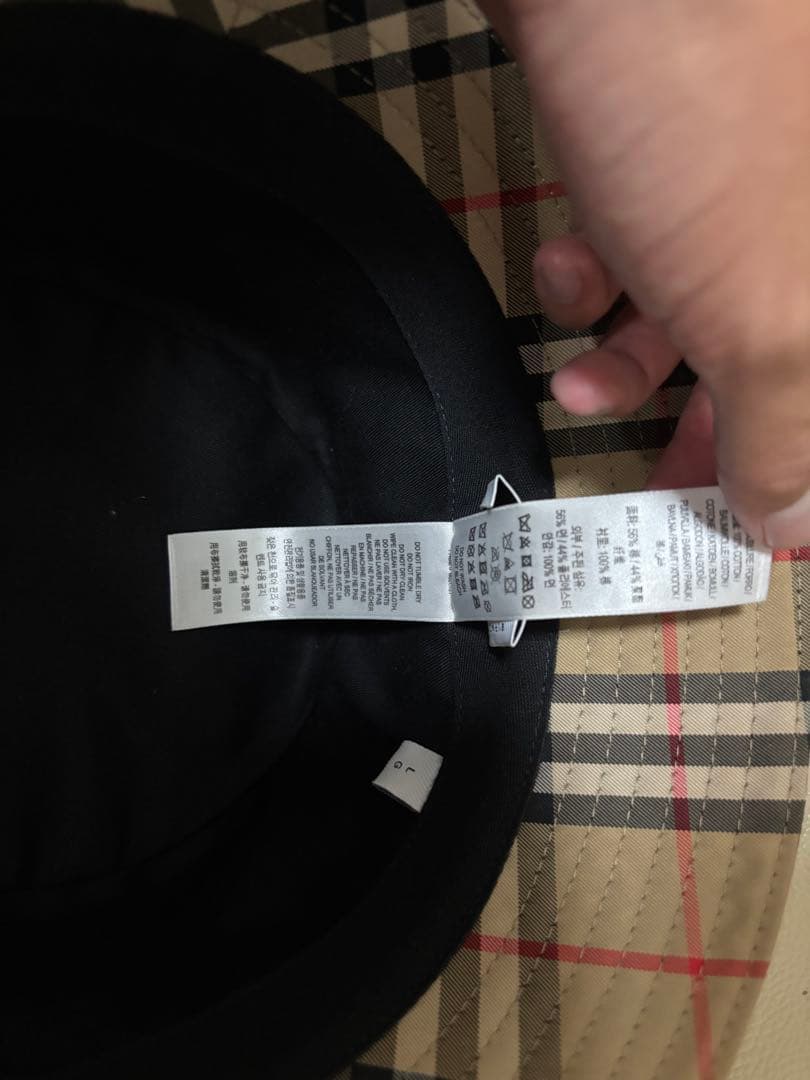 BURBERRY チェック柄 バケットハット Lサイズ