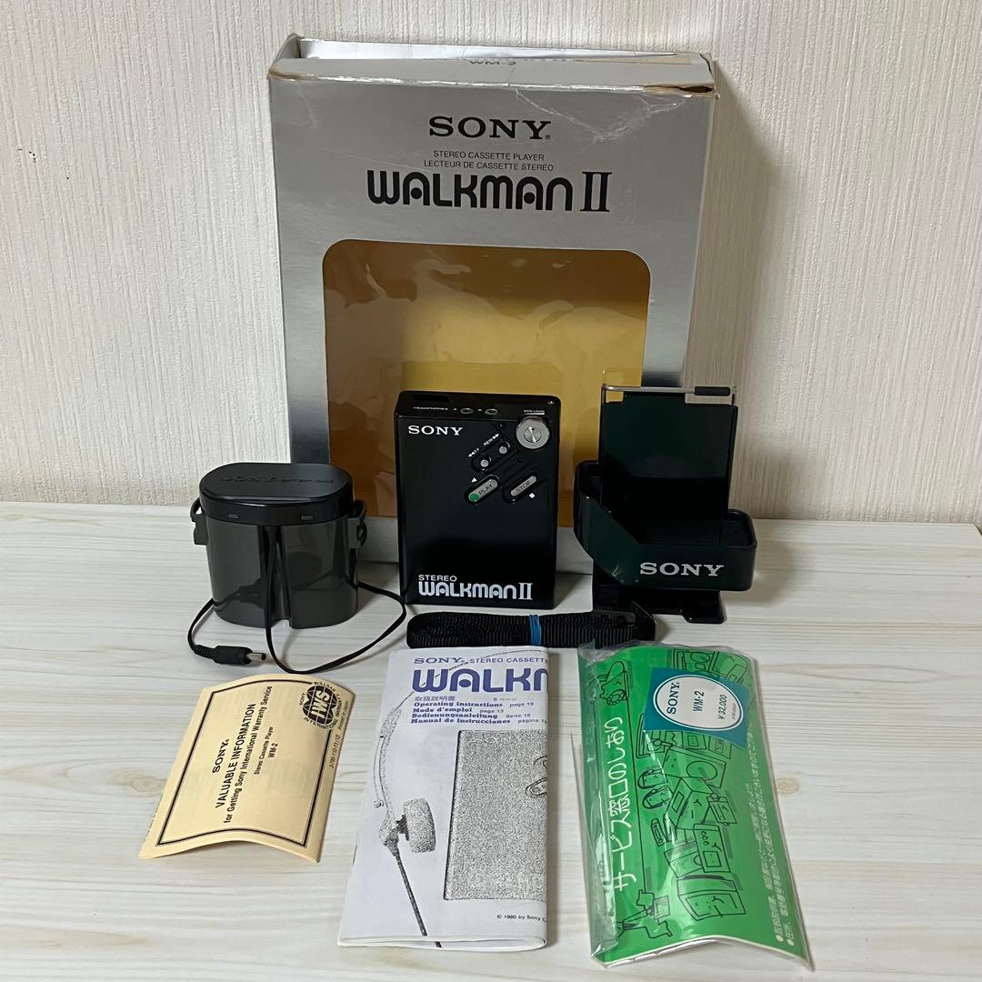 ジャンク 昭和レトロ　SONY WALKMAN II ウォークマン　元箱あり