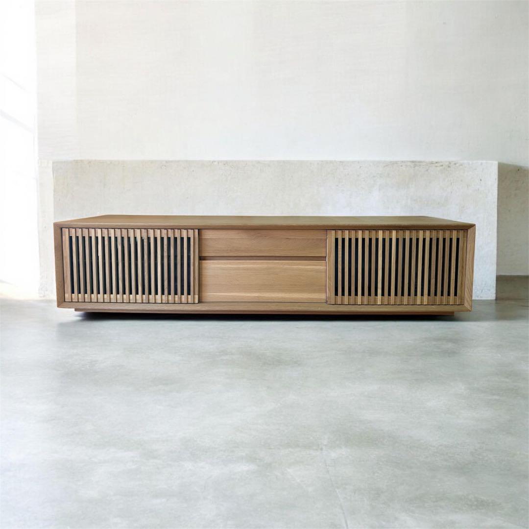木製テレビ台 スラットデザイン