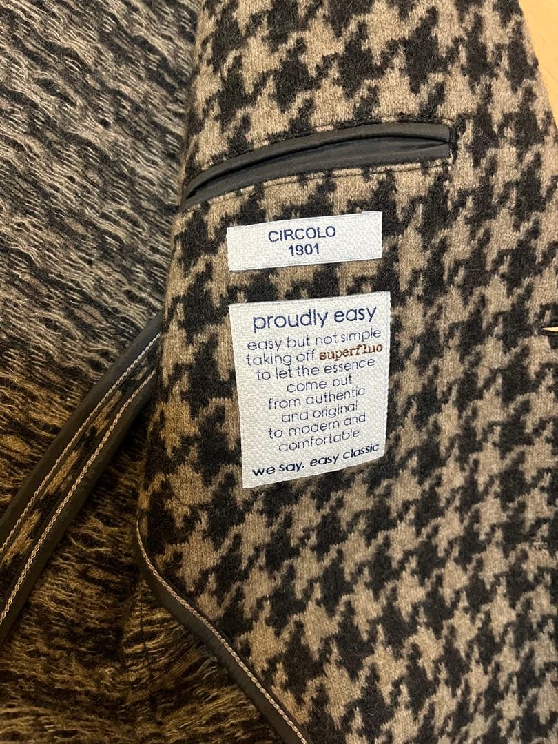 CIRCOLO 1901 テーラードジャケット ハウンドトゥース