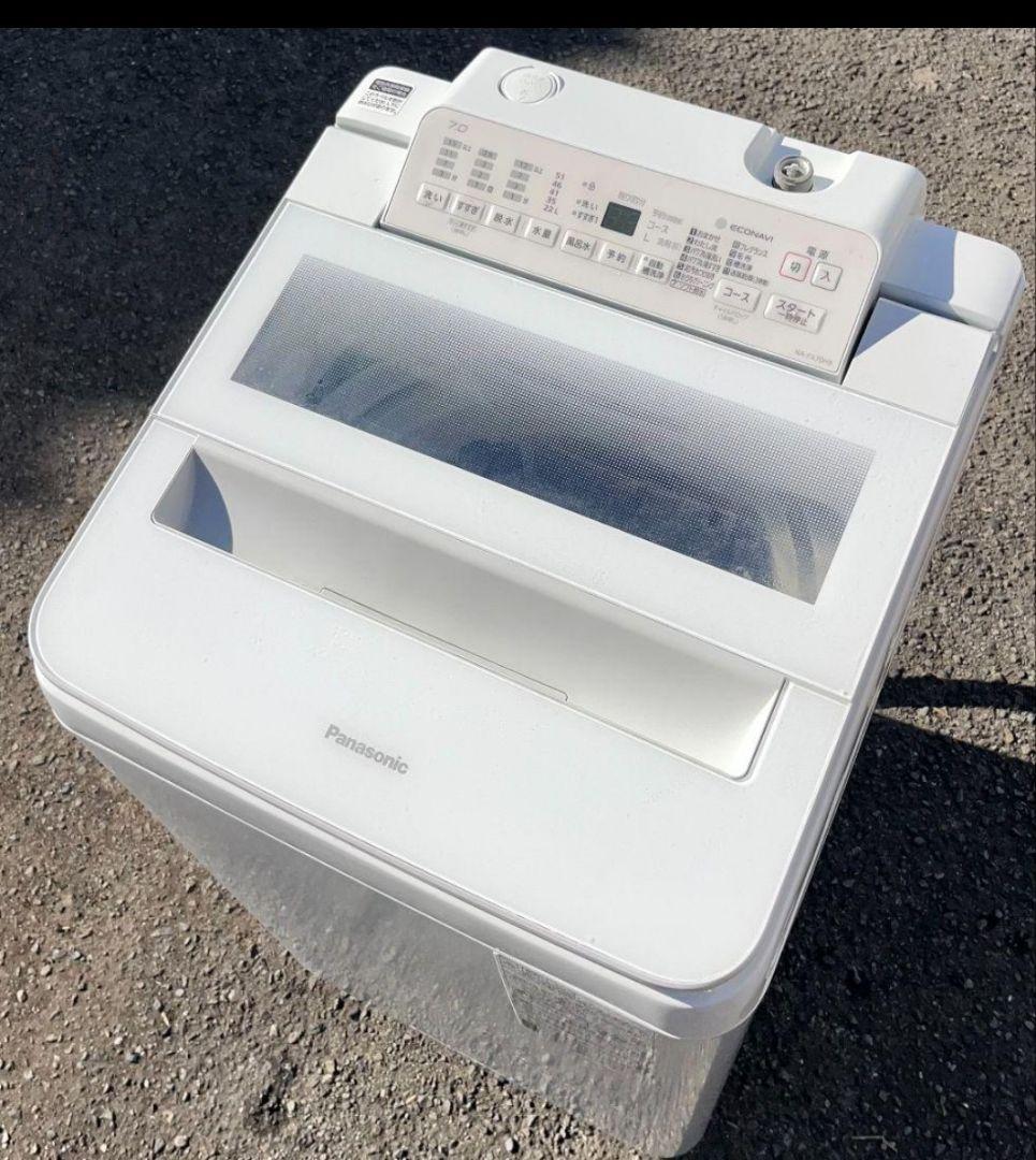 パナソニック洗濯機 7kg 泡洗浄　楽ポイフィルター風乾燥機能付き　2021年製