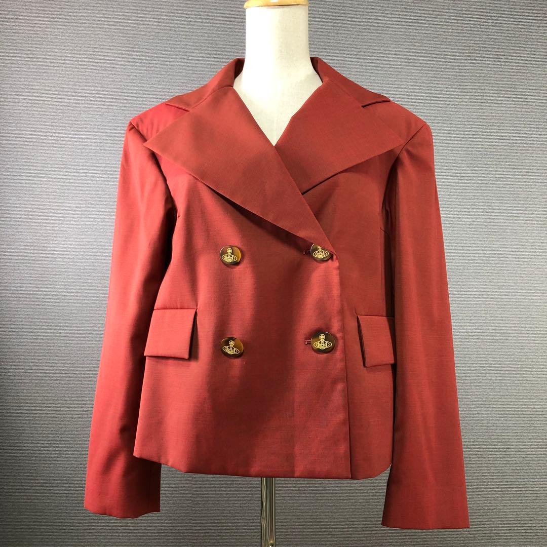 Vivienne Westwood ウール テーラードジャケット 40 オレンジ