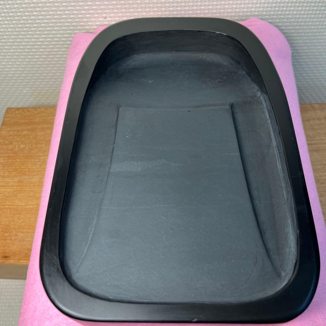 ⭕️雄勝硯　伝統工芸士　特殊彫　希少　四つ足　石紋綺麗　匠　高橋仁夫　岳成　四六寸