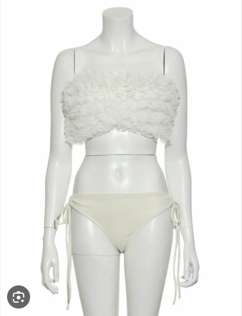 snidel チュール 水着 ビキニ ホワイト