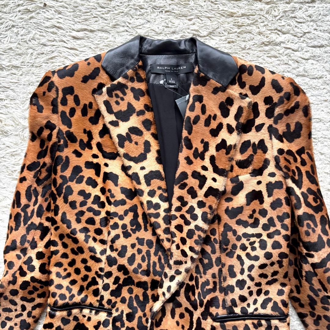 【定価40万円】ラルフローレン レオパード テーラードジャケット 1B ハラコ