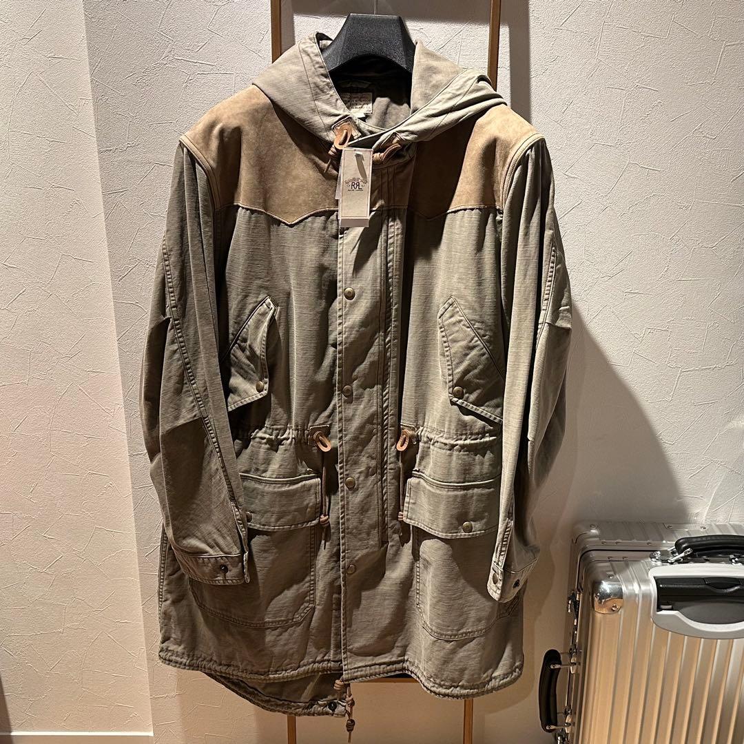 【頑張ろう！日本！！】ダブルアールエル RRL 24FW モッズコート L