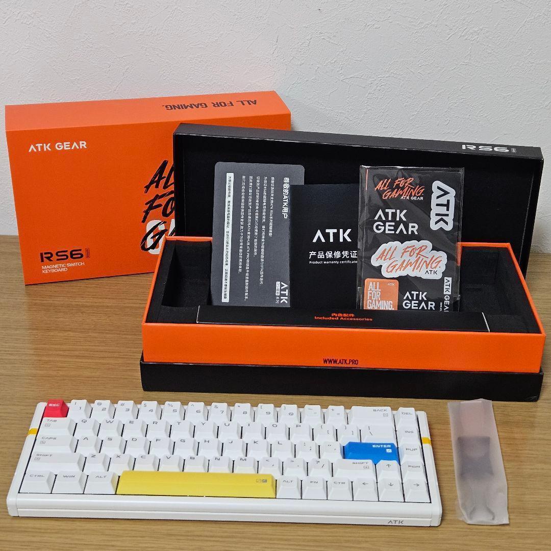 ATK RS6 ゲーミングキーボード コミックキーキャップ付 USED